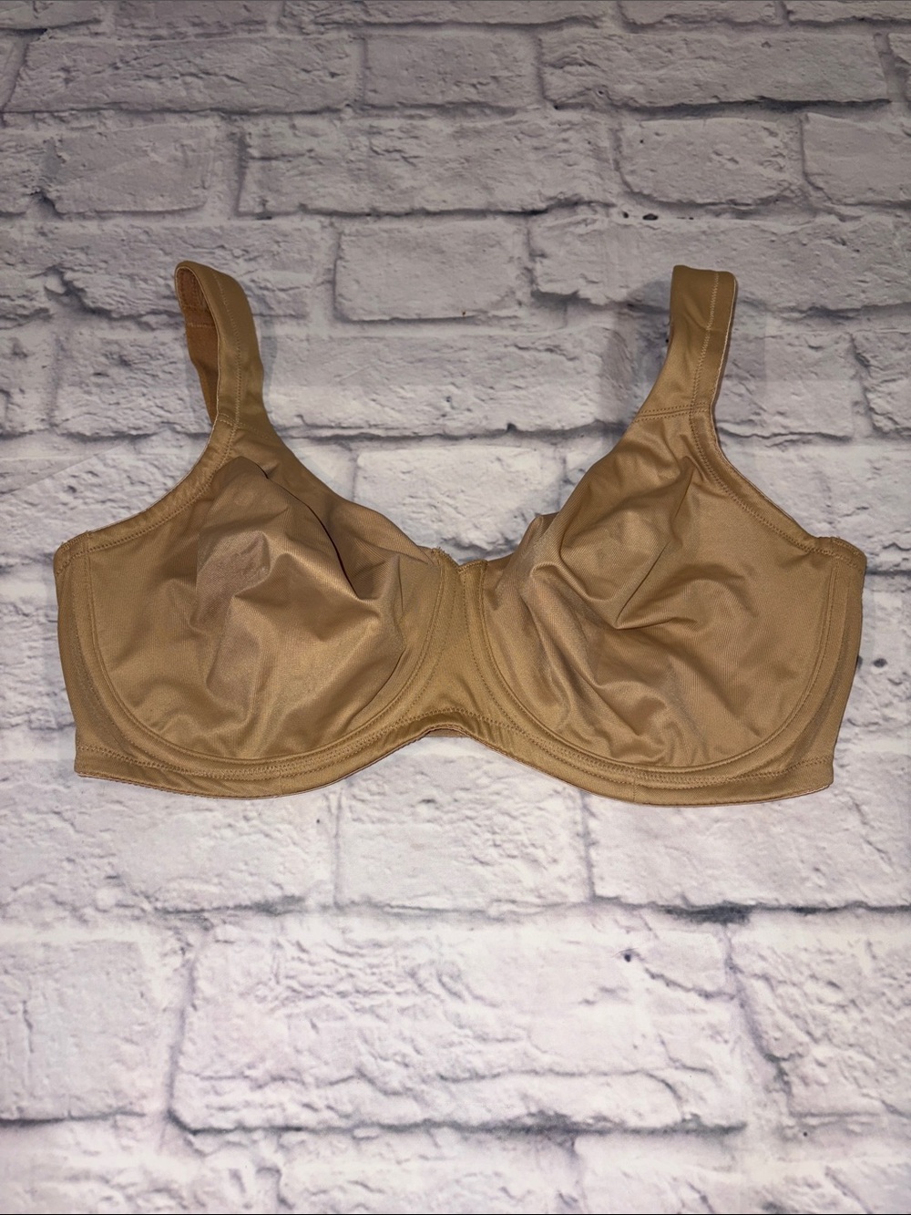 Dominique Beige Full Coverage Underwire Bra Size 34DD/E